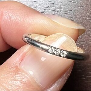 Tiffany & Co. Forever platinum diamond wedding band 2mm with Real Authentication